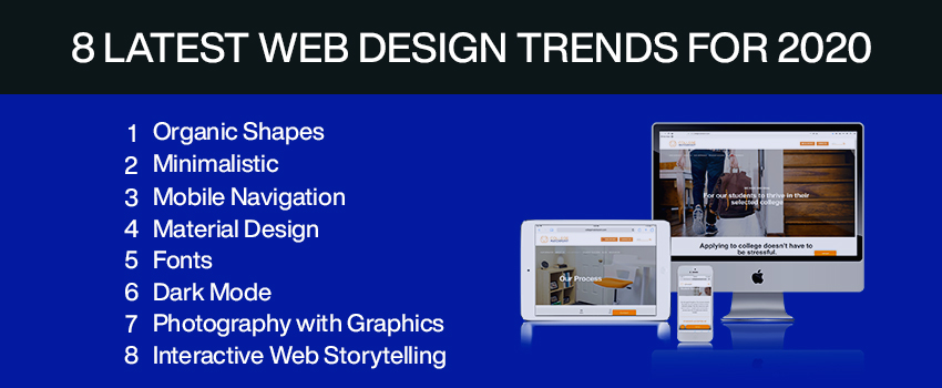 8 latest Web Design Trends for 2020